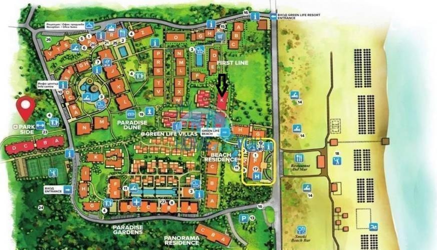 Апартамент В Green Life Beach Resort Sozopol Ngoại thất bức ảnh